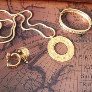 Jewelry set, Romanic Numeral.